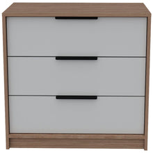 Organizador Wesley, Miel Blanco, con Tres Cajones Organizadores y Manijas Metálicas    ZF