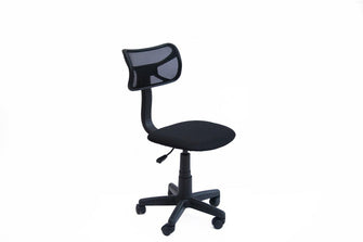 Silla de Escritorio Juvenil Briella, Wengue, con Cómodo Espaldar y Rodachinas