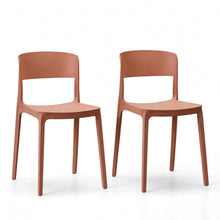 Set de 2 Sillas Mónaco, Color Salmón, con Espaldar y Diseño Moderno
