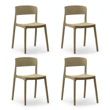 Set de 4 Sillas Mónaco, Color Khaki, con Espaldar y Diseño Moderno