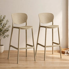 Set de 2 Sillas para Bar Río, Color Khaki, Diseño Moderno