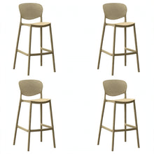 Set de 4 Sillas para Bar Río, Color Khaki, Diseño Moderno