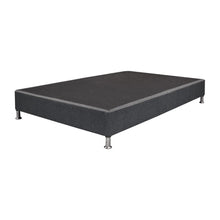 Base Cama Queen Woody, Gris Grafito, con Tendido de Tablas