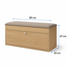 Organizador Zapatero Abatible - Baúl 47x80x30cm Gris Beige