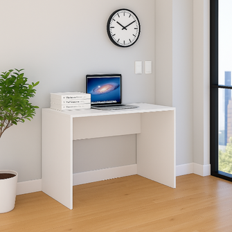 Escritorio Tomy 75x80x40 + Silla Eames Color Blanco