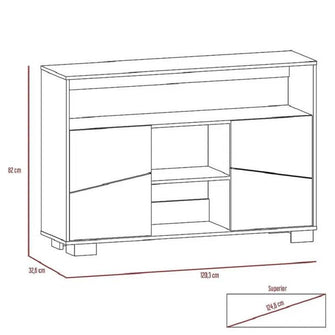 Combo para Sala Yanik, Incluye Mesa Para Tv,Bar, Mesa Auxiliar y Mesa de Centro