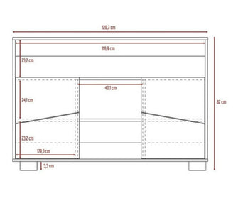 Combo para Sala Yanik, Incluye Mesa Para Tv,Bar, Mesa Auxiliar y Mesa de Centro