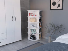 Zapatero Farina, Blanco Duqueza, con gran espacio para organizar zapatos