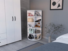 Zapatero Farina, Blanco Duqueza, con gran espacio para organizar zapatos