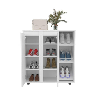 Zapatero Houck, Blanco Duqueza, con gran espacio para organizar zapatos ZF
