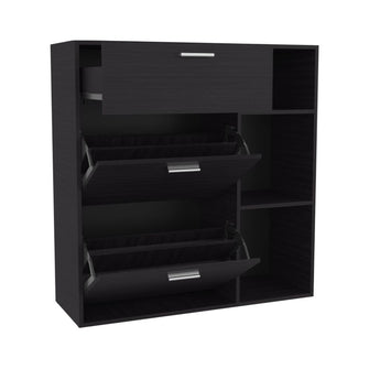 Zapatero Showie, Kronos Wengue, con espacio para ubicar y organizar zapatos ZF