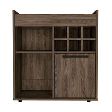 Bar Zenas, Chocolate y Wengue, Para Almacenar Botellas y Espacio Superior Para Ubicar Objetos Decorativos