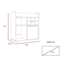 Bar Zenas, Chocolate y Wengue, Para Almacenar Botellas y Espacio Superior Para Ubicar Objetos Decorativos