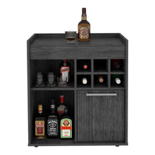 Bar Zenas, Gris, Para Almacenar Botellas y Espacio Superior Para Ubicar Objetos Decorativos    ZF