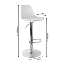 Kit por 2 Silla Oslo Tipo Bar - Blanca