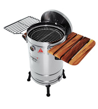 Ahumador y Barril Asador pequeño Premium 15 Libras