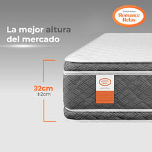 Colchón Romance Relax Dream Confort 100x190 Color Gris y Blanco