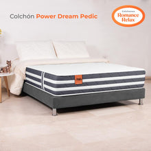 Colchón Romance Relax Dream Pedic 120x190 Color Gris Oscuro y Blanco