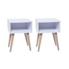 Set X Dos Mesas De Noche Turku 44x40x40cm Blanca