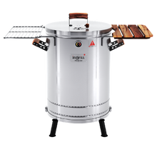 Ahumador y Barril Asador Grande Premium 45 Libras