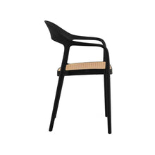 Silla Rio, Negro y beige, Con espaldar abierto y diseño Moderno