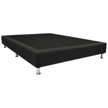 Base Cama Doble Woody, Negro, con Tendido de Tablas