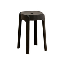 Butuco Apilable Maison, Color Negro, Diseño Moderno X2