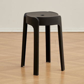 Butuco Apilable Maison, Color Negro, Diseño Moderno X4