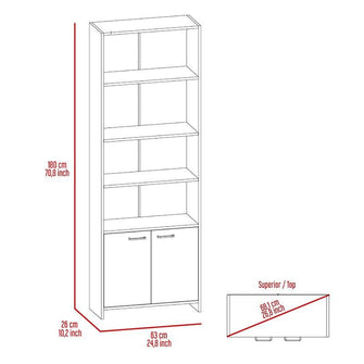 Combo para Sala Romeral, Incluye Mesa Para Tv y Biblioteca
