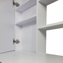 Tocador Mallorca 140x70x40cm Blanco + Silla Blanca