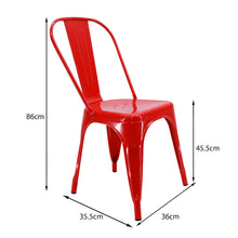 Silla Tolix Metalica Para Comedor Restaurante - Roja