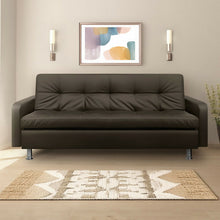 Sofa Cama Sofhie Cuero Sintetico, Color Café