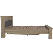 Cama Doble Cantabria, Miel y Plata Oscuro, Incluye Tendido de Tablas