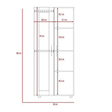 Combo para Habitación Elberk, Incluye Base Cama - Colchón - Mesa de Noche - Clóset y Repisa