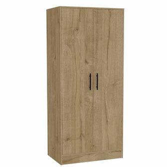 Closet Omaira, Café Claro y Blanco, con Entrepaños y  Amplios Cajones
