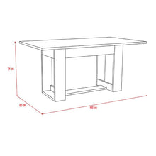 Comedor Volder, Cobre y Wengue, Incluye Cuatro Sillas Negras