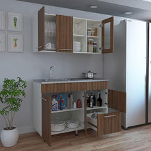 Cocina Integral Walker, Sangría y Blanco, Incluye Mesón Izquierdo