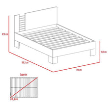 Combo Para Habitación Niza, Wengue, Incluye Cama, Mesa de Noche y  Mesa Para Tv