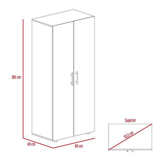 Combo para Habitación Ghera, incluye Mesa de Tv y Closet