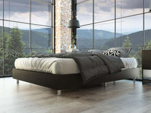 Base Cama Doble Confort, Wengue, Incluye Tendido de Tablas Ideal