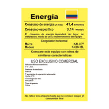 Congelador Horizontal Kalley 418 Litros K Ch418L, Color Blanco