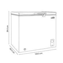 Congelador Horizontal Kalley Dual 293 Litros K-Ch293L, Color Blanco