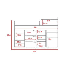 Combo Para Habitación Fresno, Beige y Avellana, Incluye Cama y Escritorio