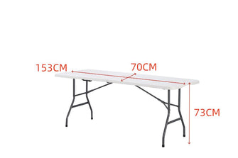 Mesa Auxiliar de Sala Plegable Print, Blanco, con patas metálicas