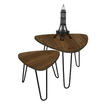 Set X 2 Mesas De Centro Triangular Shine 40x60x40 Amaretto