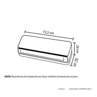 Aire Acondicionado Inverter Tayrona Haceb 9.000 BTU 220 v