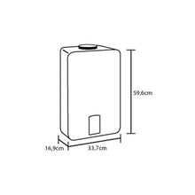 Calentador de agua Haceb de paso a gas natural tiro forzado modulante Coral 12 litros blanco
