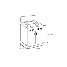 Estufa Romero Gabinete Torre Mixta 3x1 Gas Natural Plata