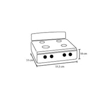 Estufa De Mesa Avellana T Gas Propano Plata