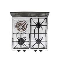 Estufa De Mesa Avellana Torre Mixta 3x1 Gas Propano Plata